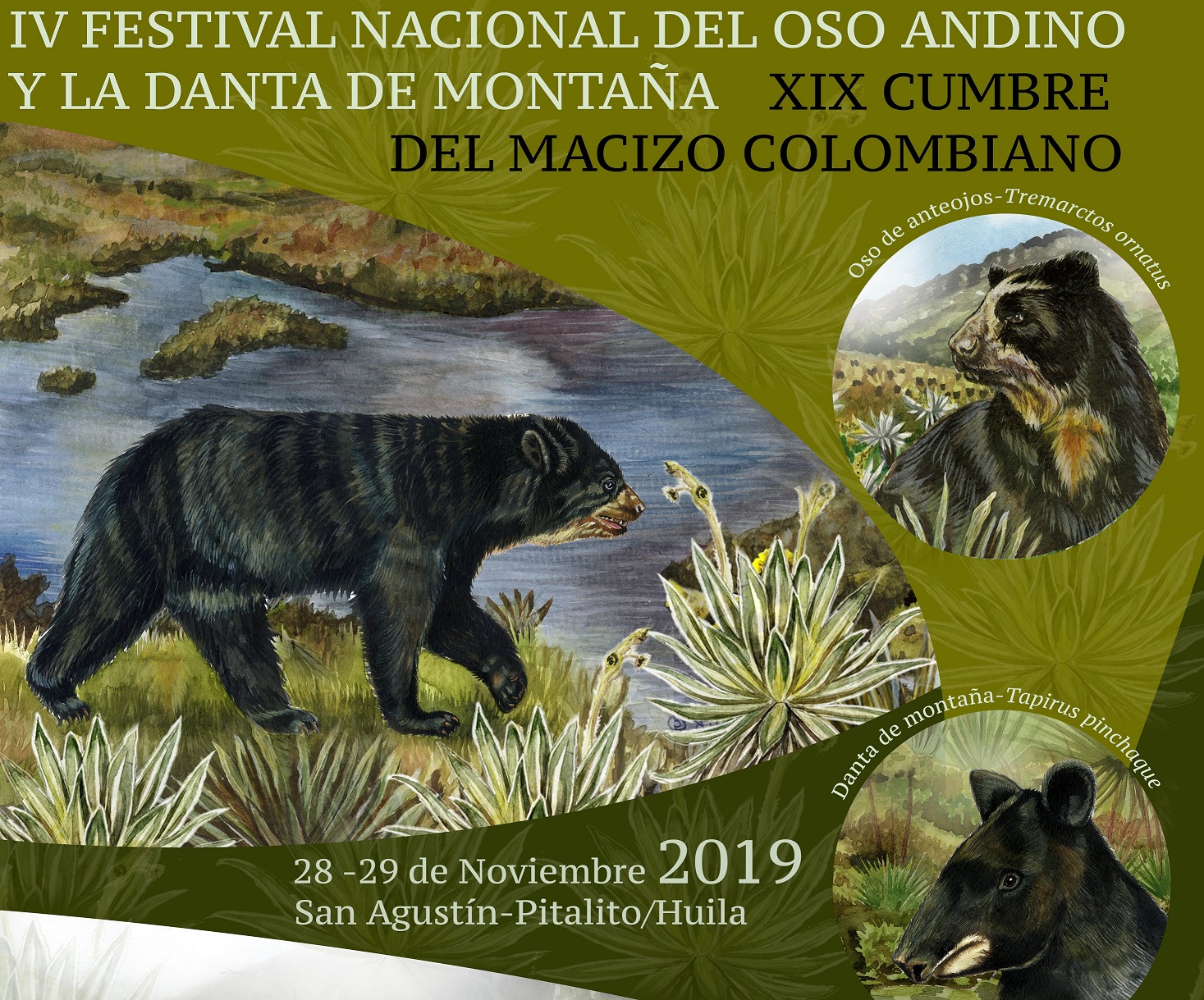Afiche Festival del Oso y Danta